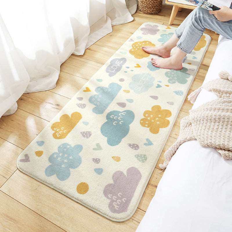 Kawaii Long Fluffy Bedroom Rugs Set 1 Wakaii