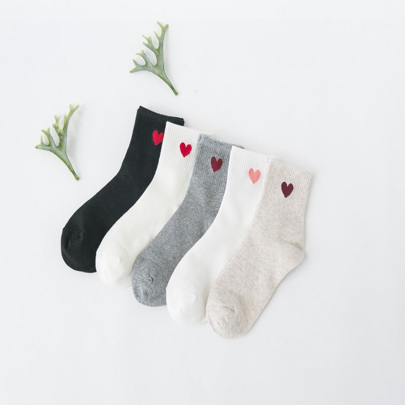 Kawaii Love Heart Socks Collection Wakaii