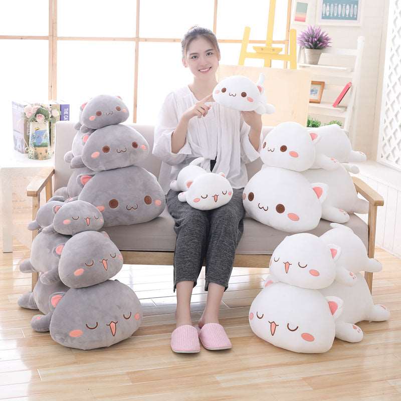 Cute lying kitten plush toy Wakaii