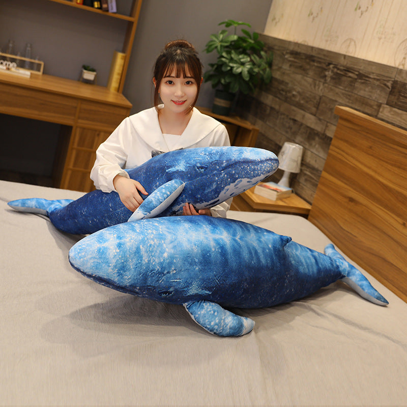 Kawaii  Ocean Blue Whale Plushie Wakaii