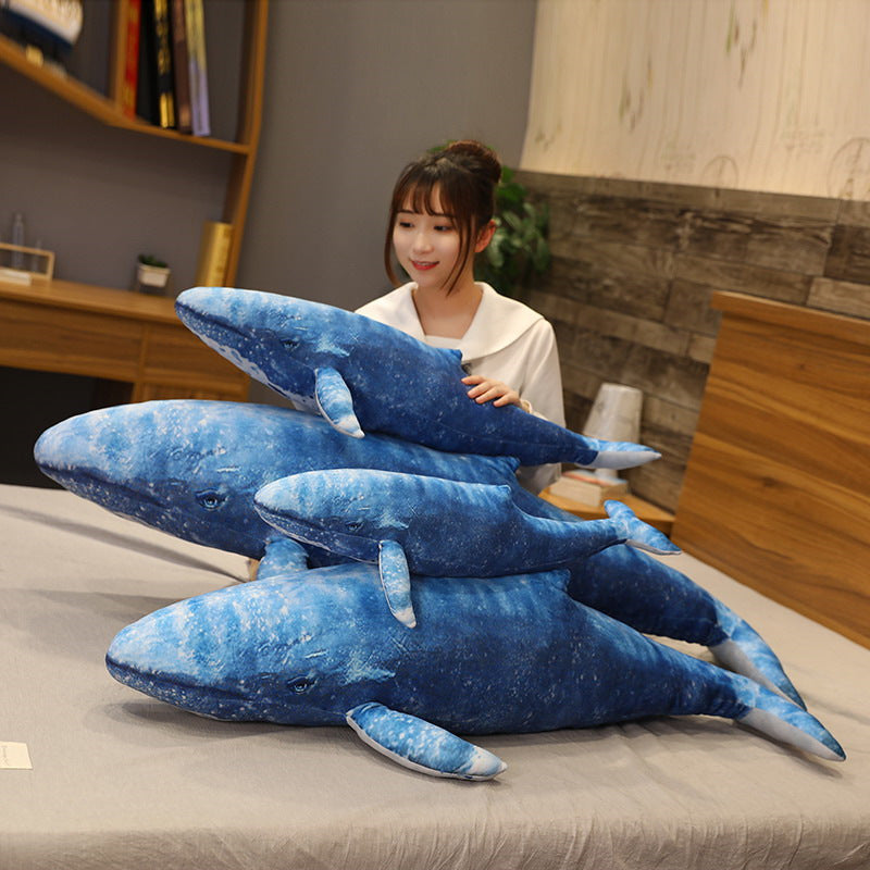 Kawaii  Ocean Blue Whale Plushie Wakaii