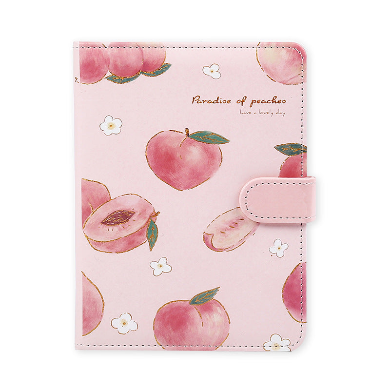 Kawaii Peach Leather Notebooks Wakaii