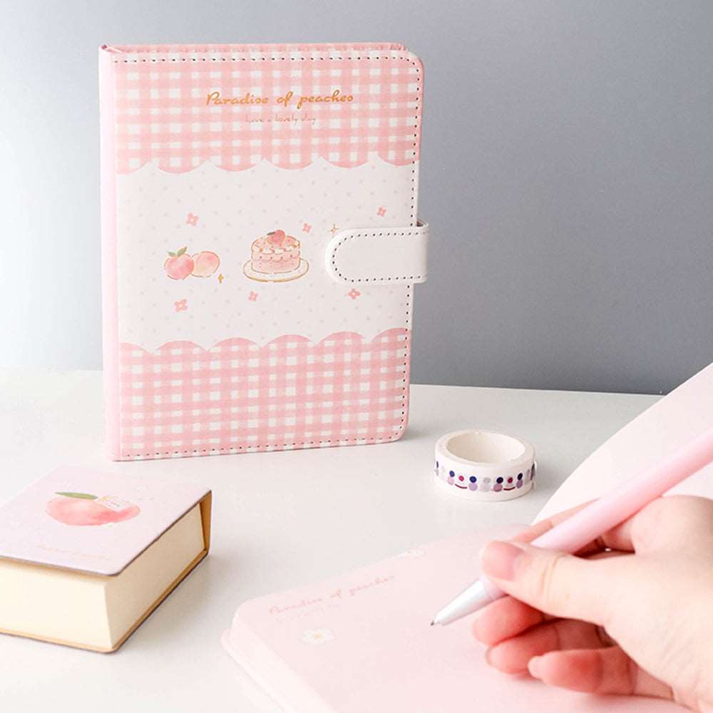 Kawaii Peach Leather Notebooks