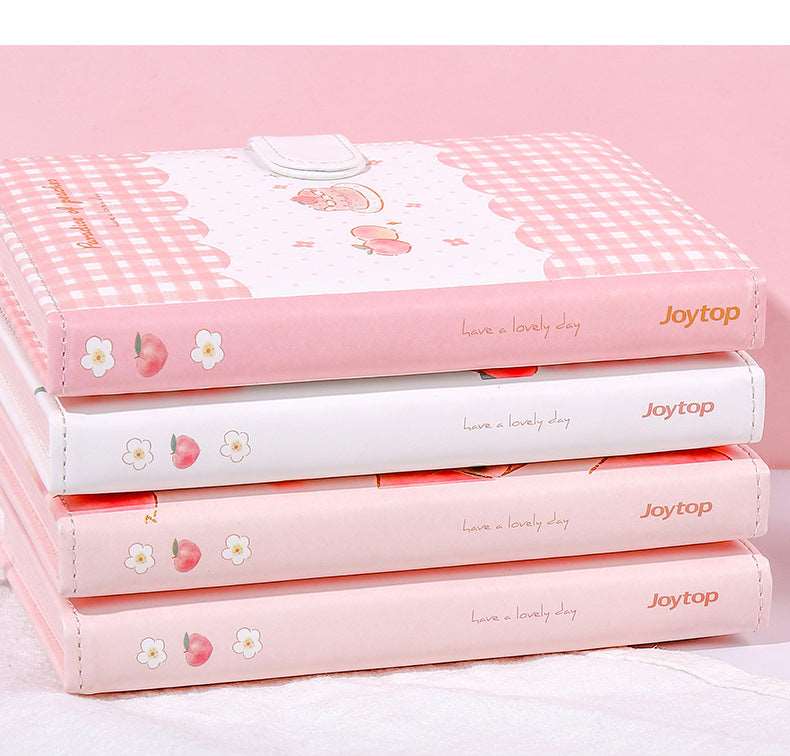 Kawaii Peach Leather Notebooks