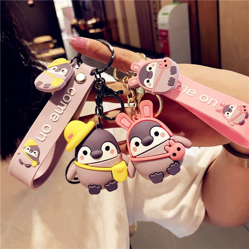 Kawaii Penguin Couple Keychain Wakaii