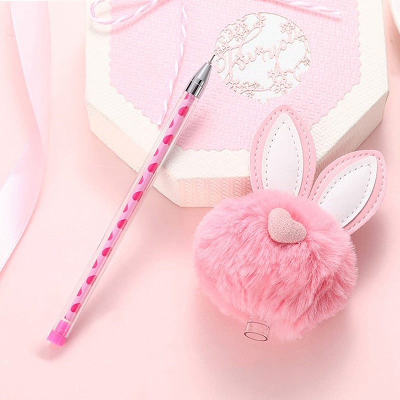 Kawaii Plush Bunny Ear Pens Wakaii