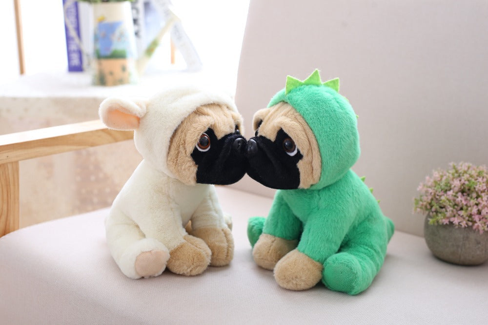 Kawaii Pug Family Plushies Wakaii