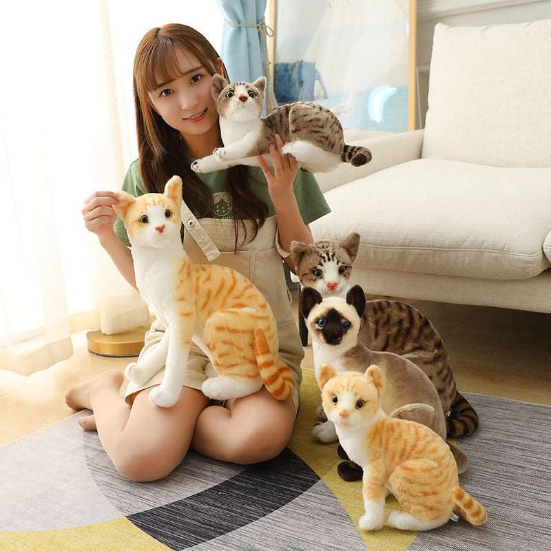 Kawaii Realistic Cat Plushies Wakaii