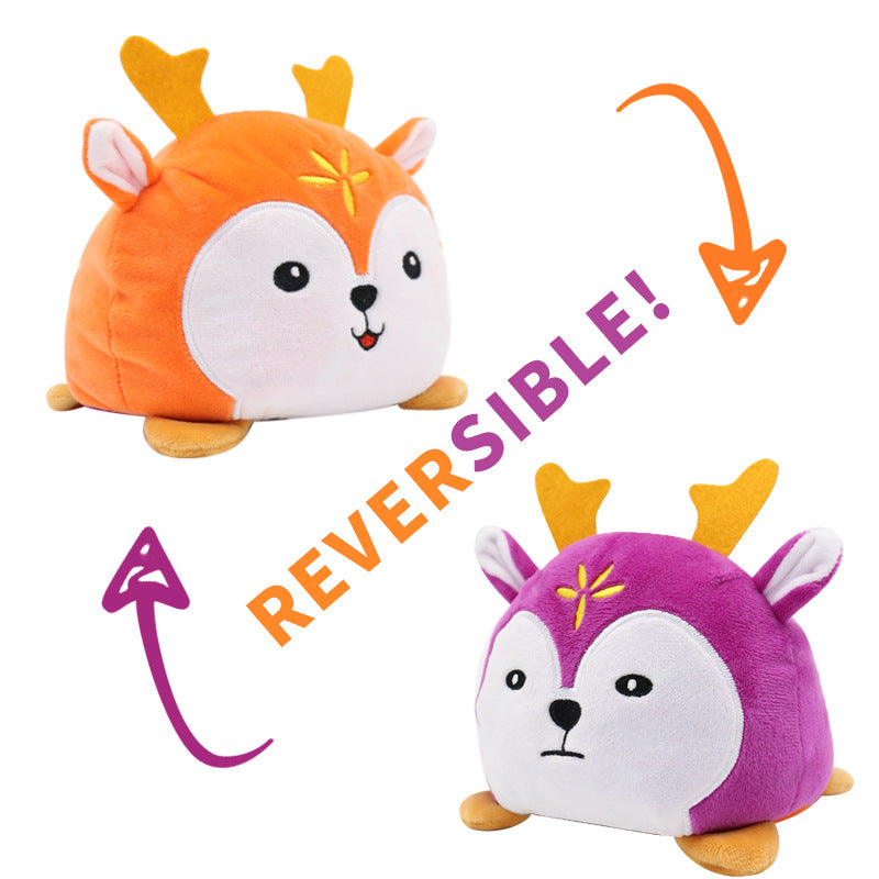 Kawaii Reversible Wild Animal Plushies Wakaii