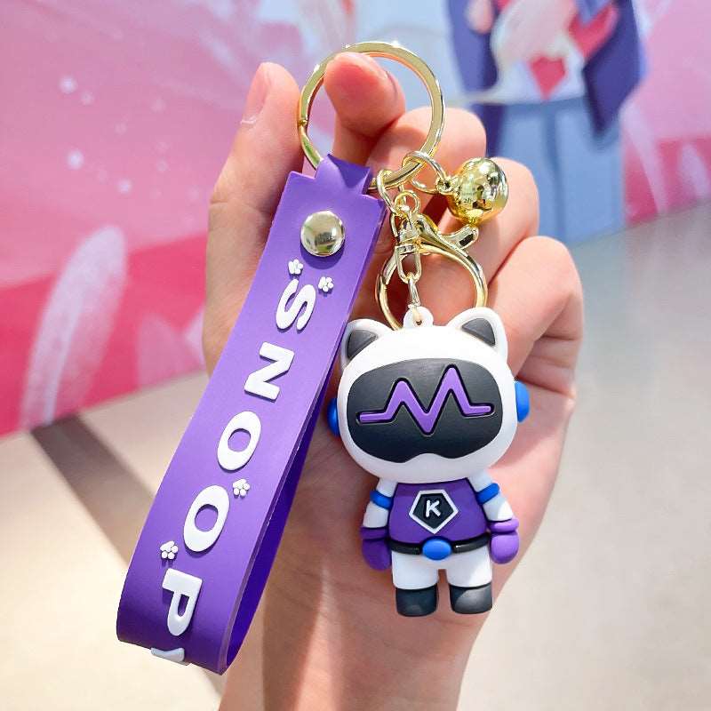 Cartoon Cute Robot Cat Key Chain Wakaii