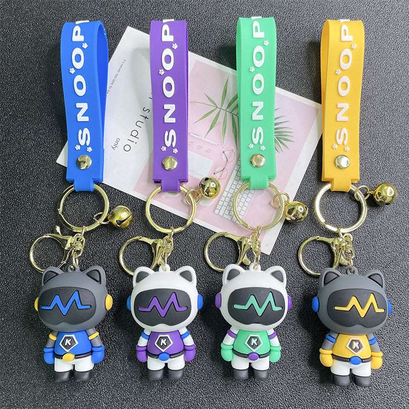 Cartoon Cute Robot Cat Key Chain Wakaii