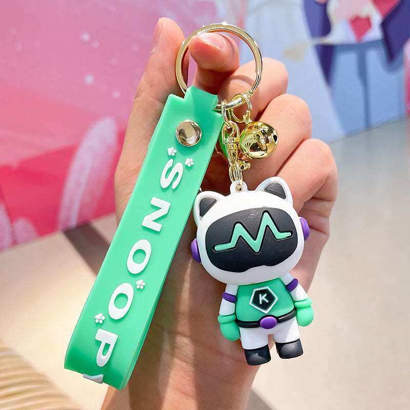 Cartoon Cute Robot Cat Key Chain Wakaii