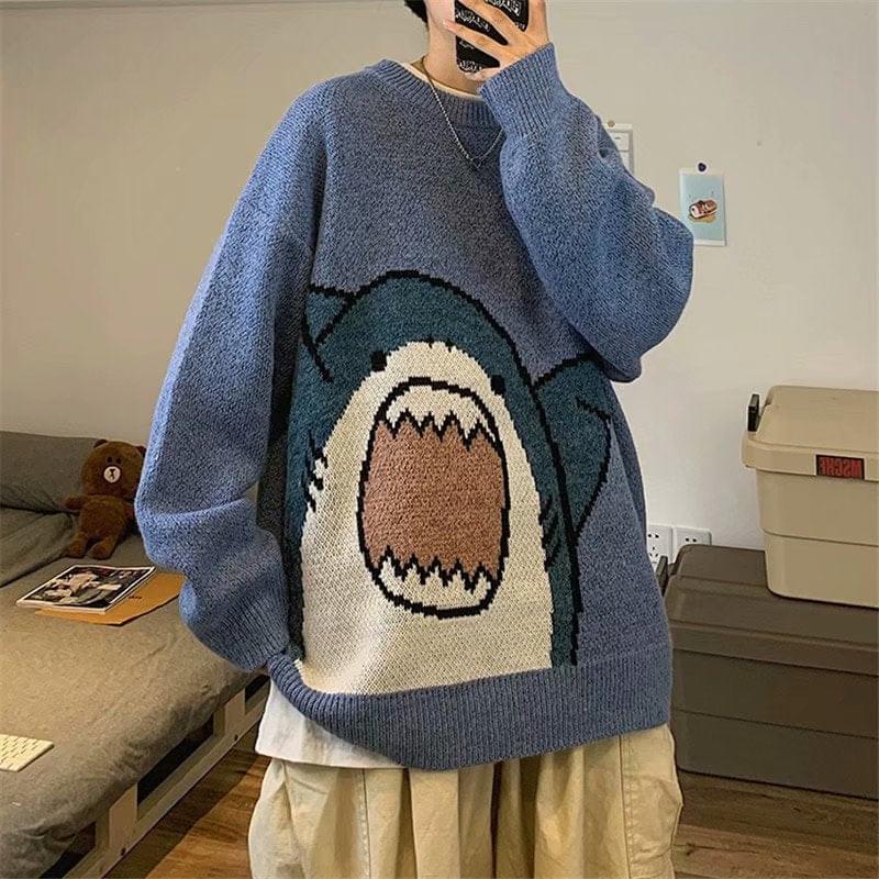 Kawaii Shark Bite Sweater Wakaii