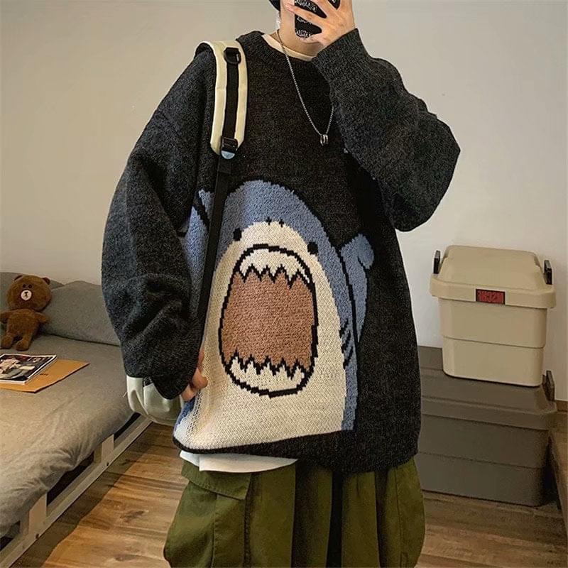 Kawaii Shark Bite Sweater Wakaii