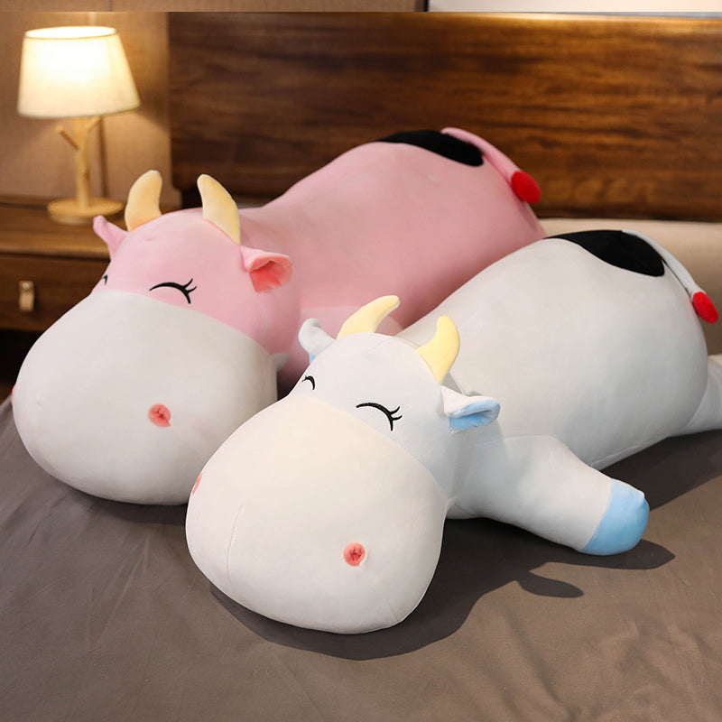 Kawaii Sleeping Cow Plushies Wakaii