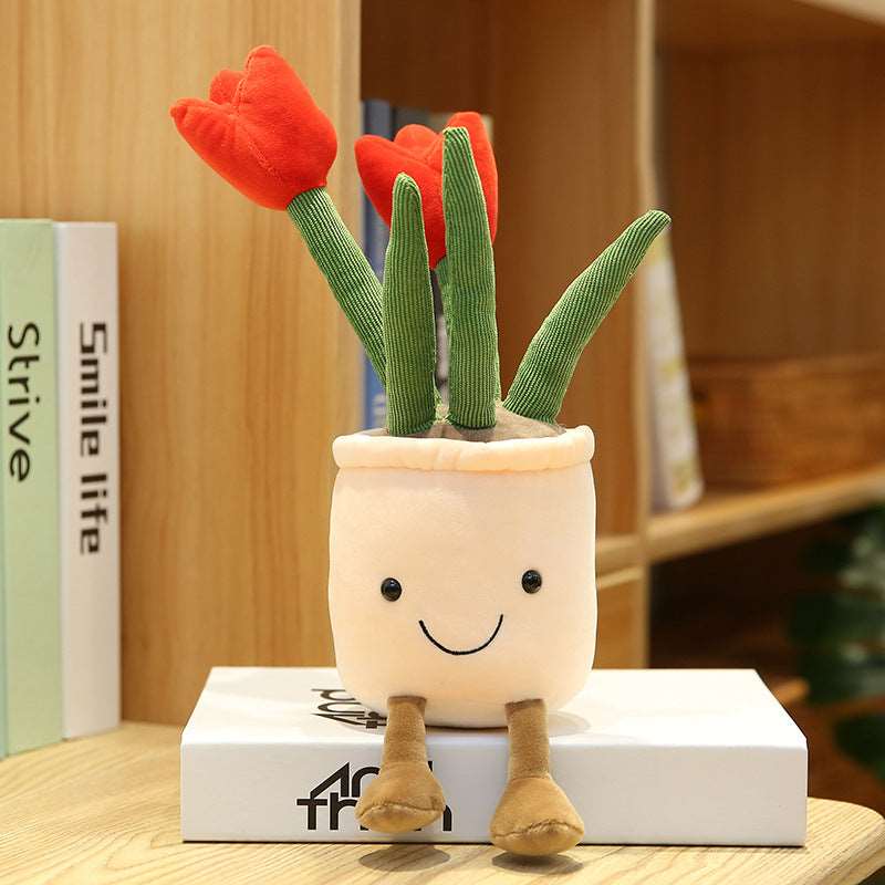 Kawaii Smiley Tulips Plushies Wakaii