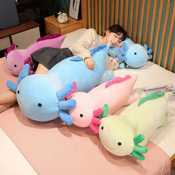 Kawaii Smiling Axolotl Plushies Wakaii