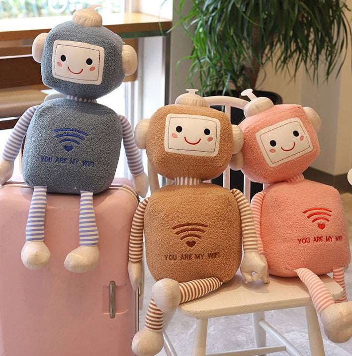 Kawaii Smiling Robot Plushies