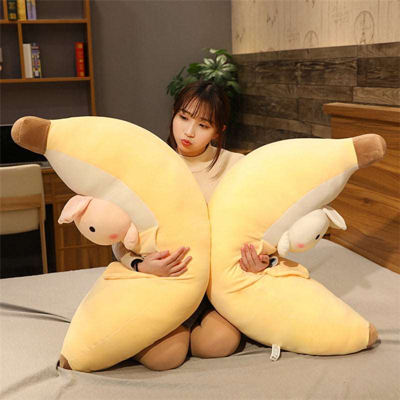 Kawaii Sneaky Banana Plushies Wakaii