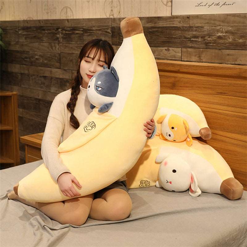 Kawaii Sneaky Banana Plushies Wakaii