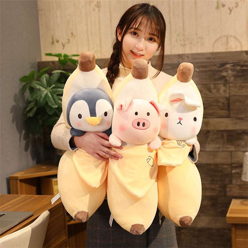 Kawaii Sneaky Banana Plushies Wakaii