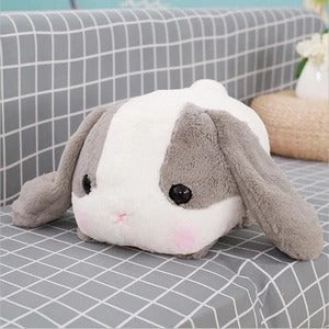 Lop rabbit pillow cartoon plush head rabbit Wakaii