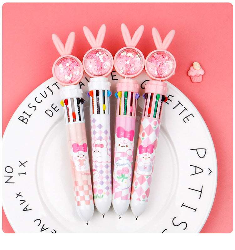 Kawaii Sparkle Bunny MultiColor Pens