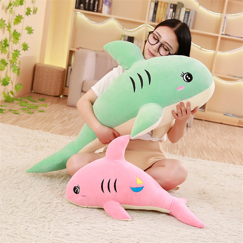 Kawaii Sparkly-Eyes Shark Plushies Wakaii