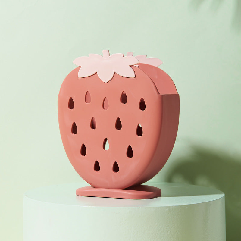 Kawaii Strawberry Cutlery Organizer Wakaii