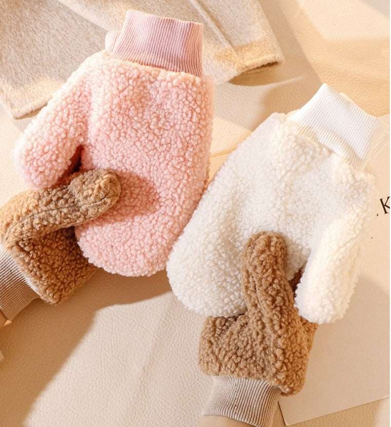 Kawaii Thick Rainbow Warmth Mittens