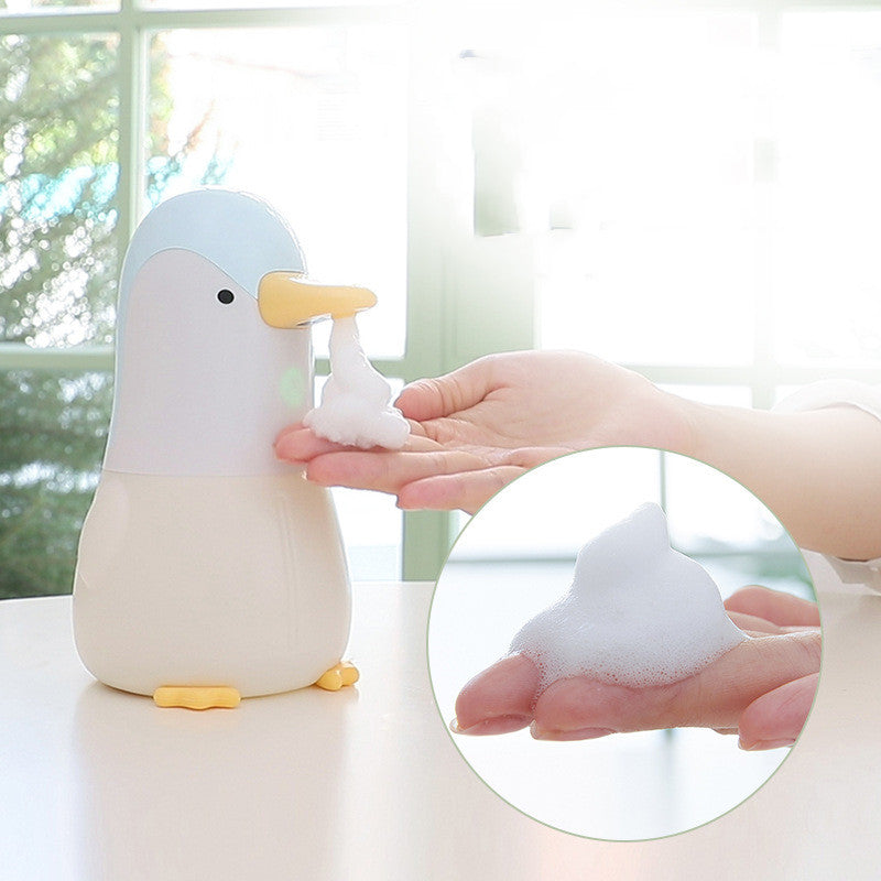 Hand Washer Lovely Penguin Shaped Foam Soap Dispenser Skin Friendly Bubbles Intelligent Sensor USB Power For Home Hygiene Wakaii