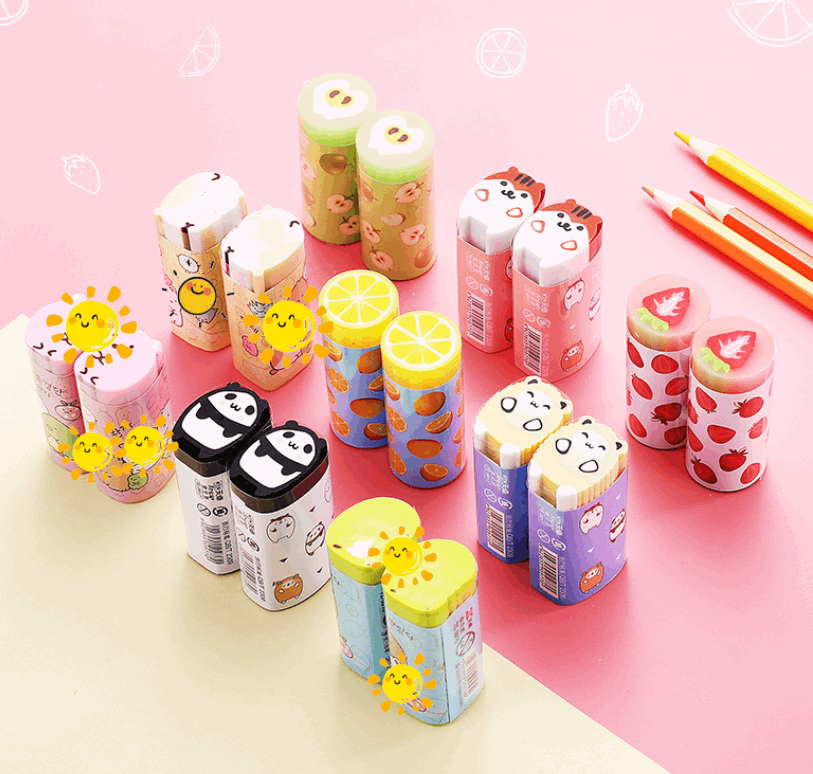 Kawaii Whimsical Eraser Collection Wakaii