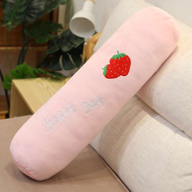 Cylinder Fruit Strawberry Throw Pillow Wakaii