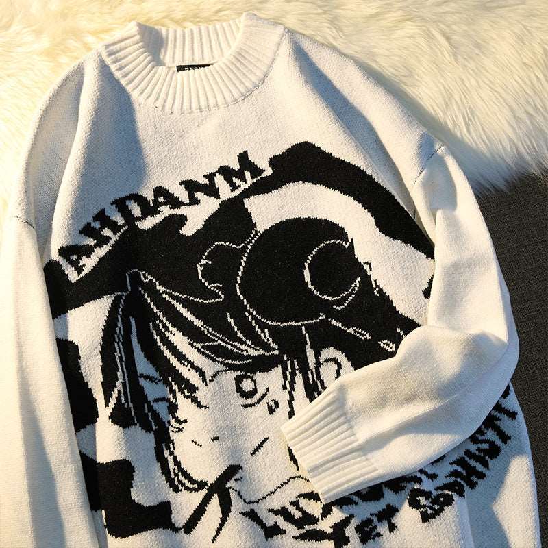 Smoking Anime Girl Sweatshirt Wakaii