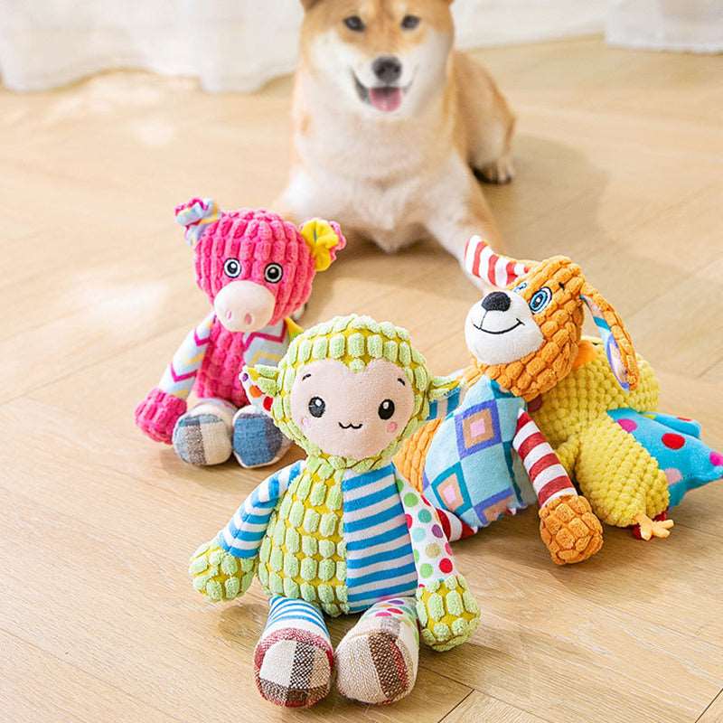 Squeaky Animal Buddies Dog Toys