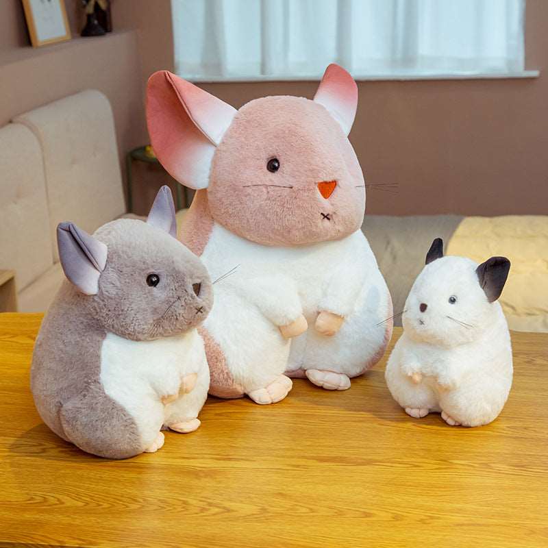 The Fluffy Chinchilla Trio Plushies Wakaii