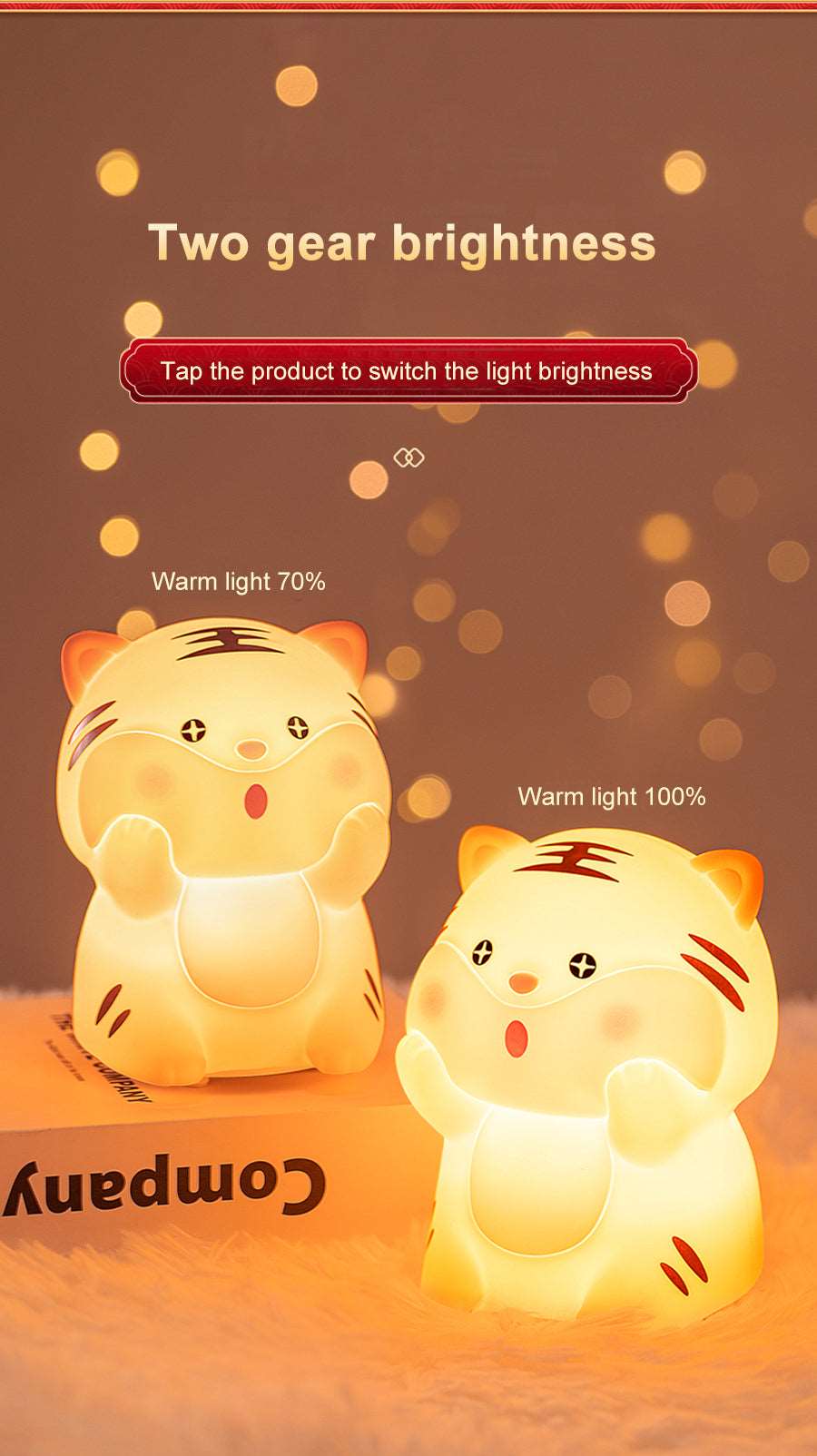 Tiger Dreams LED Night Light Wakaii